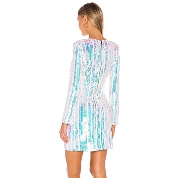 ELLIATT Blondie Sequin Dress in Iridescent 💎 - Picture 6 of 14